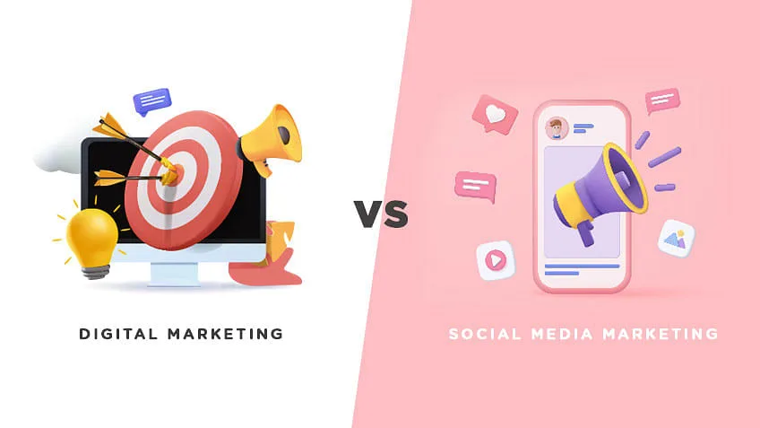 Digital Marketing vs Social Media Marketing